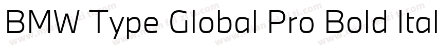 BMW Type Global Pro Bold Italic字体转换